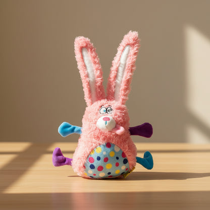 Pink Dizzy Bunny Crinkle Plush Toy