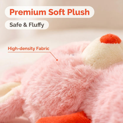 Pink Dizzy Bunny Crinkle Plush Toy