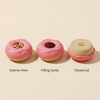 Frozen Treat-Filling Donut Dog Toy