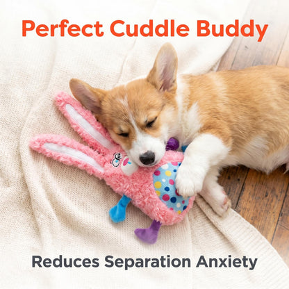 Pink Dizzy Bunny Crinkle Plush Toy
