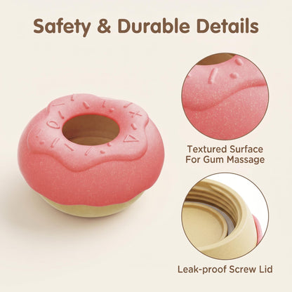 Frozen Treat-Filling Donut Dog Toy