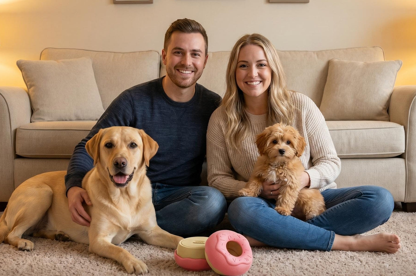The Ultimate Frozen Treat-Filling Donut Toy for Dogs!