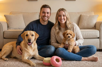 Frozen Treat-Filling Donut Dog Toy